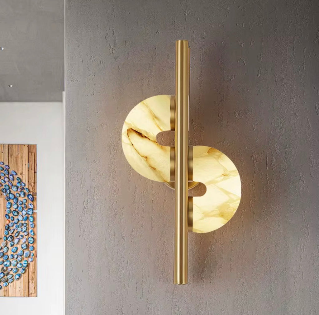 Celeste Sculptural Marble Wall Sconce