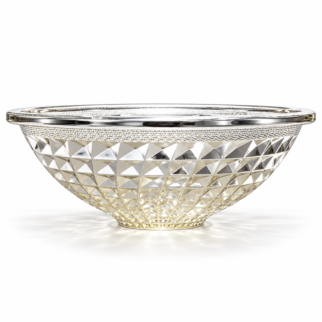 Diamante Faceted Glass Vessel Sink