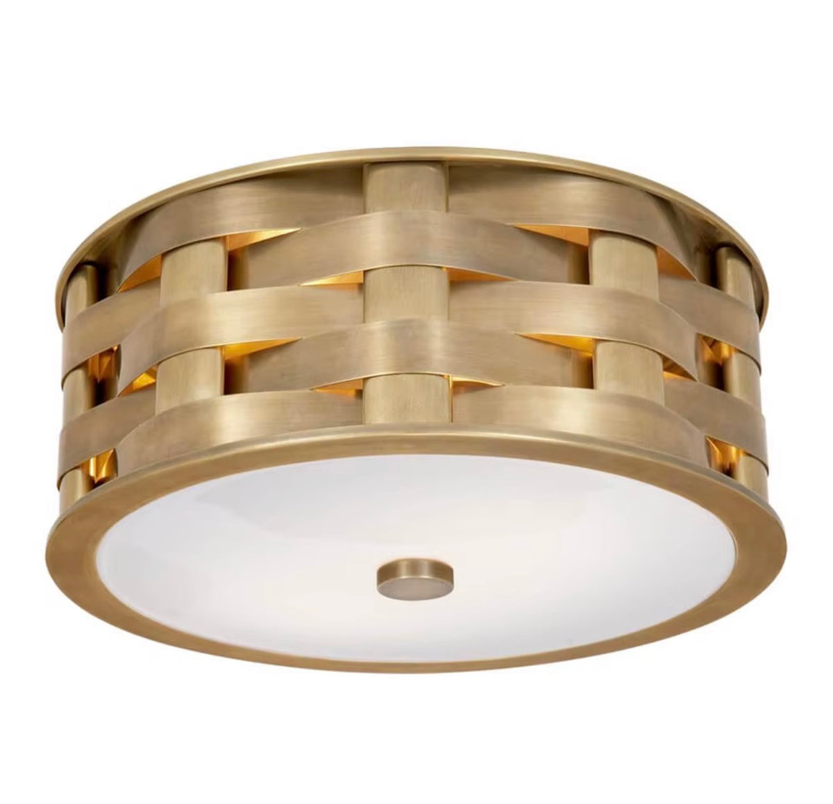 Ella Woven Small Flush Mount
