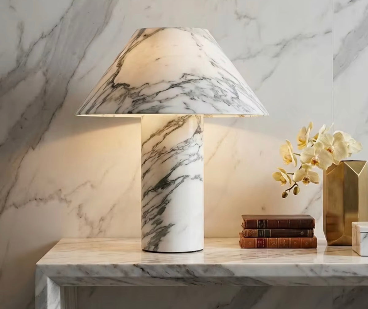 ANASTASIA NATURAL MARBLE TABLE LAMP