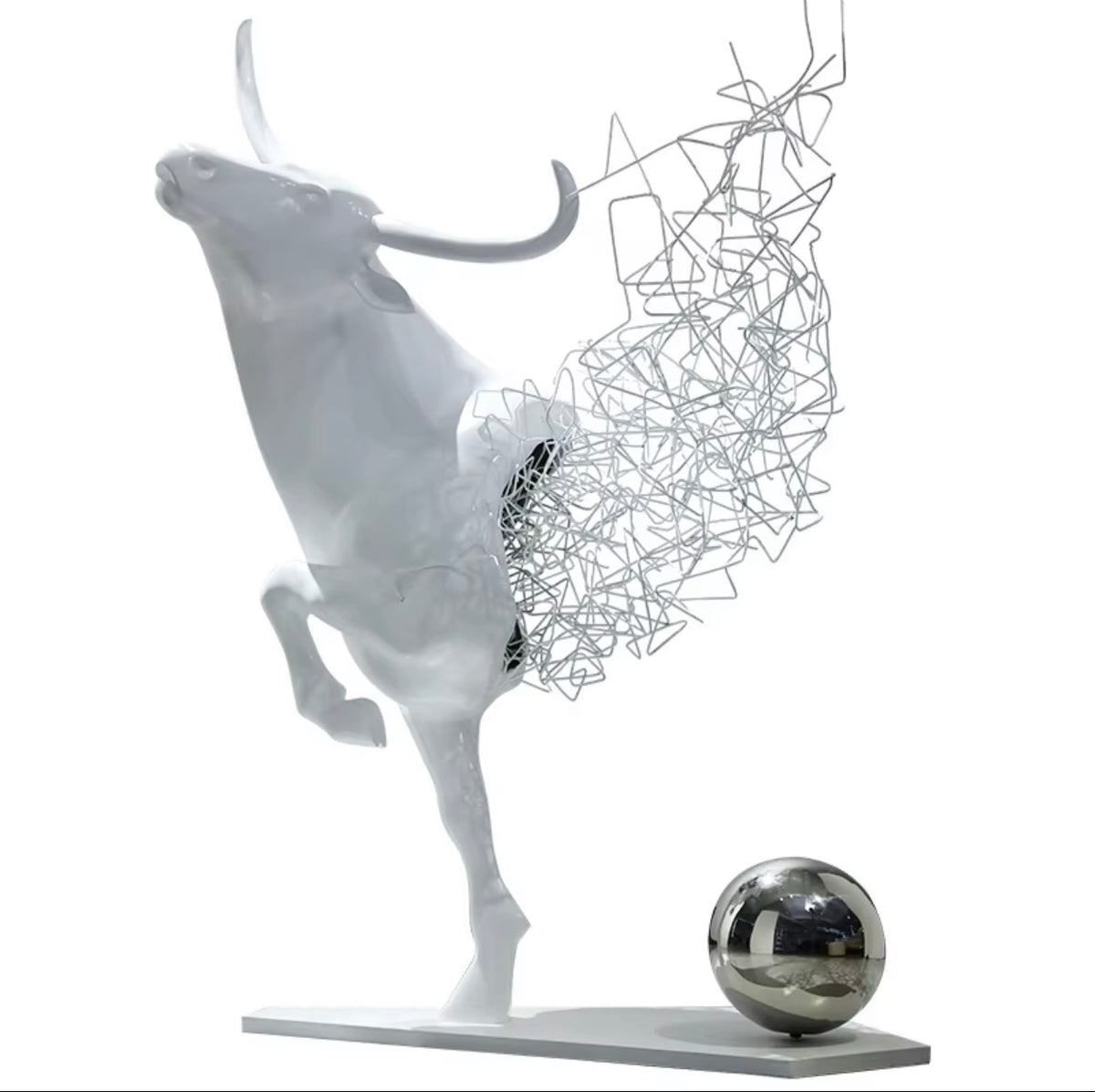 Ascend Bull Floor Sculpture
