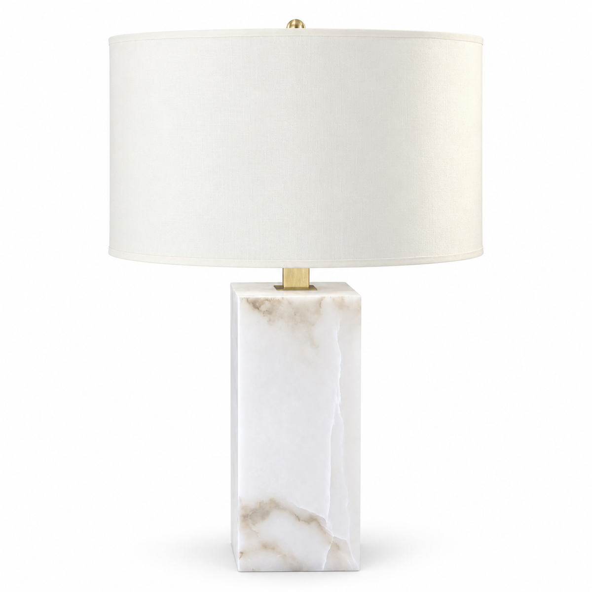 Pomona Brass Alabaster Table Lamp