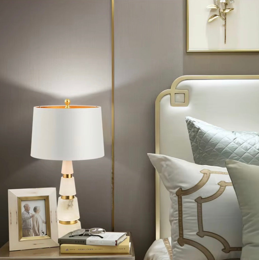 Eliana Sculptural Marble Table Lamp