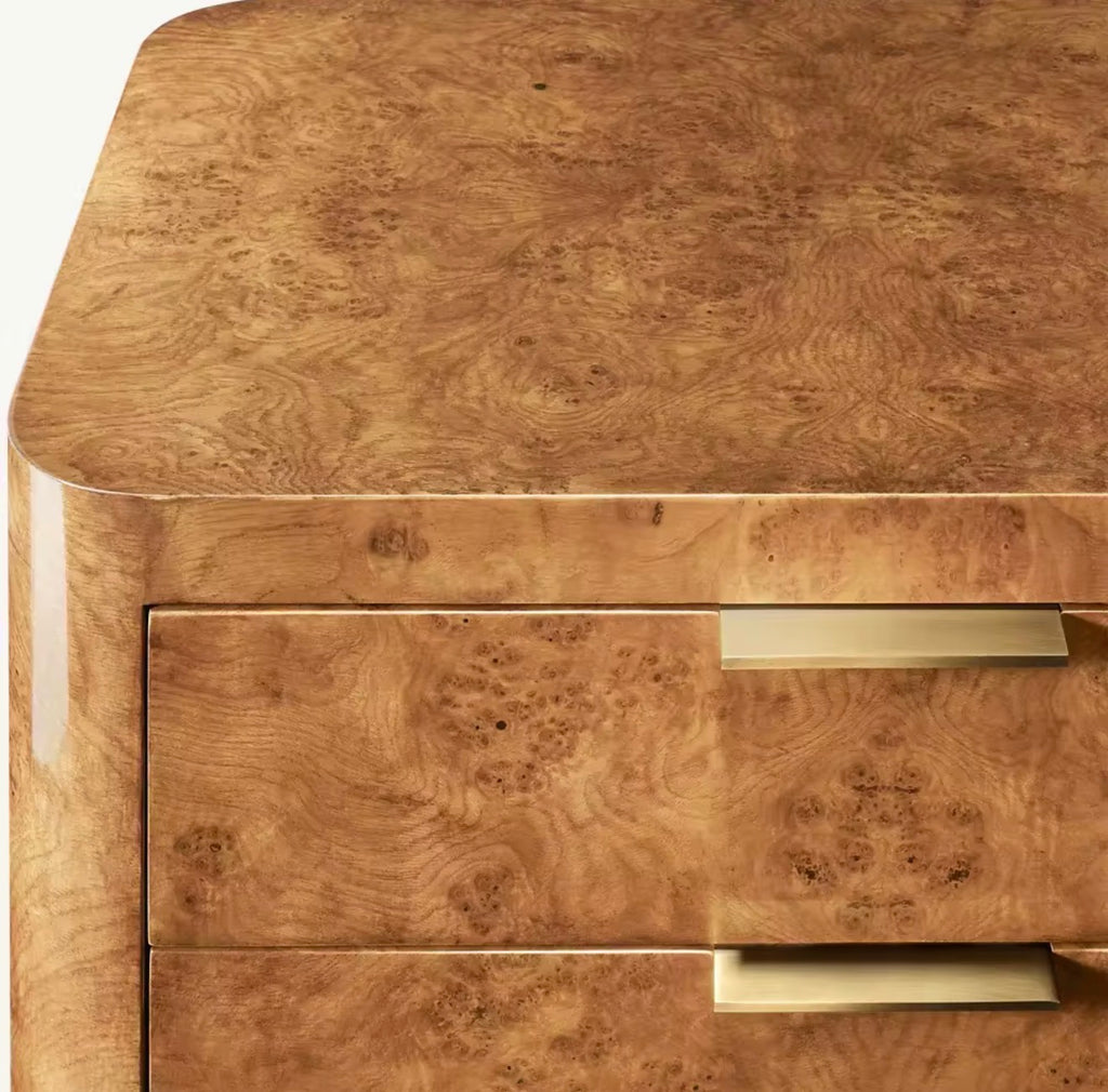 Casa Milano — Kensington Burl Wood Nightstand