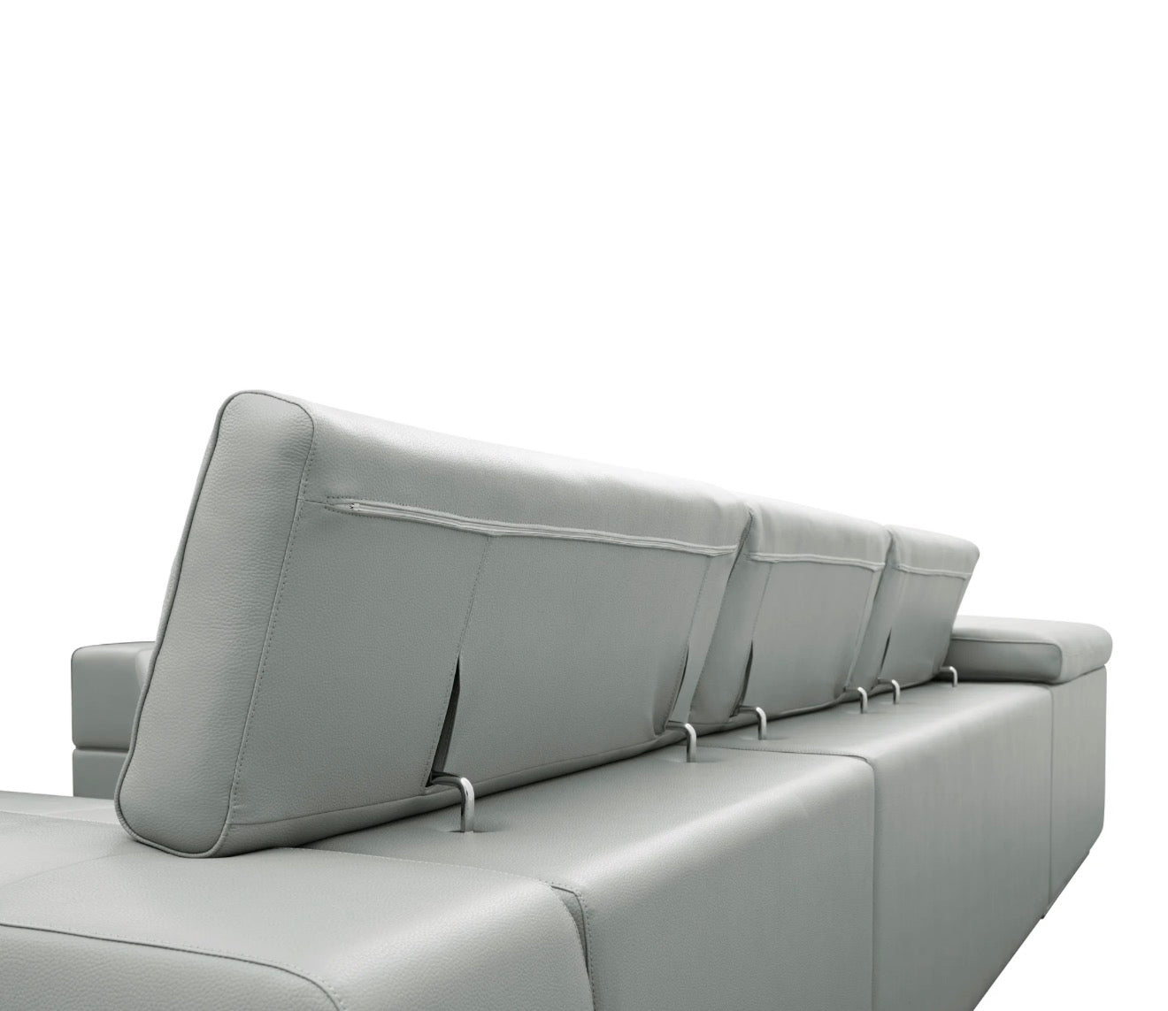 Casa Milano Nellio U-Shaped Italian Leather Match Sectional Sofa