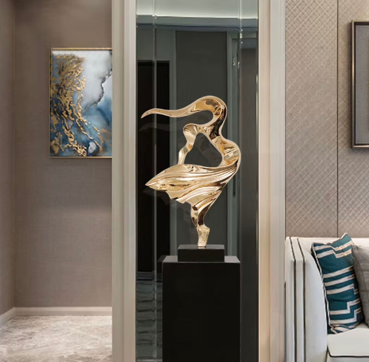 Seraphina Golden Dancer Sculpture