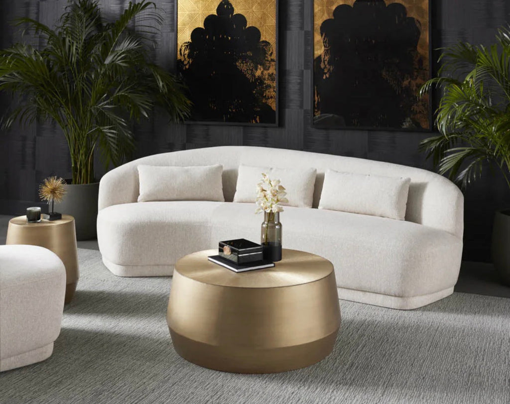 Casa Milano Splendido Etched Aluminum Coffee Table