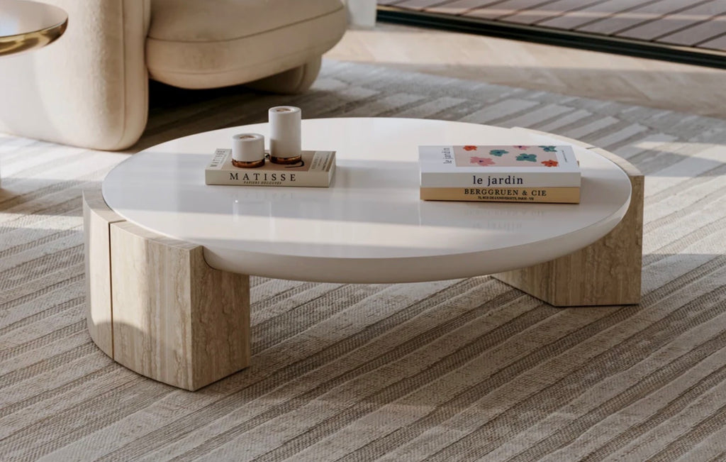 Overlap Sculptural Upholstered Accent Chair by Caracole