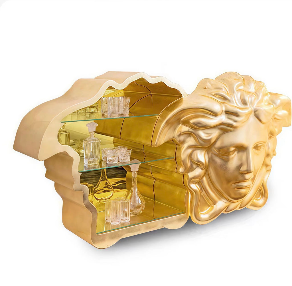 Casa Milano – Aurelio Medusa Gold Cabinet