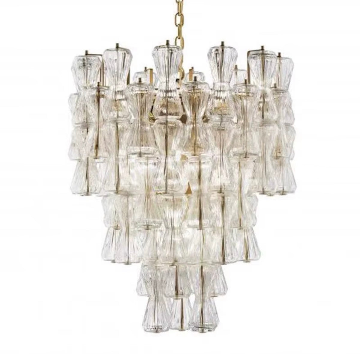 Crystal Cascade Glass Chandelier