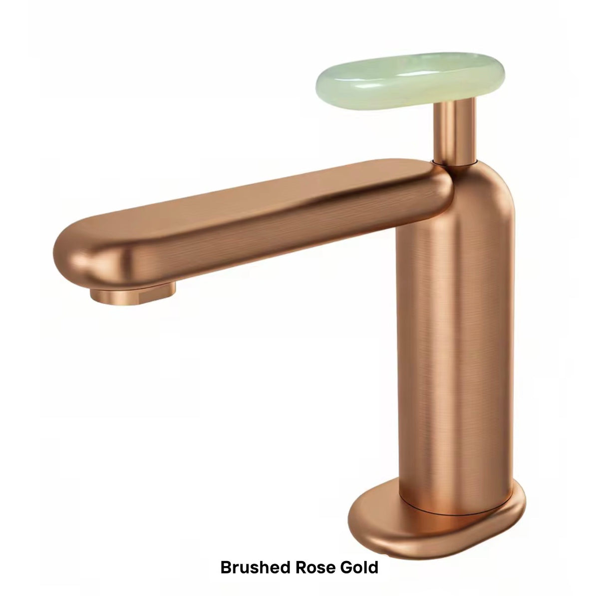 Aviana Solid Brass Basin Faucet with Sculptural Handle