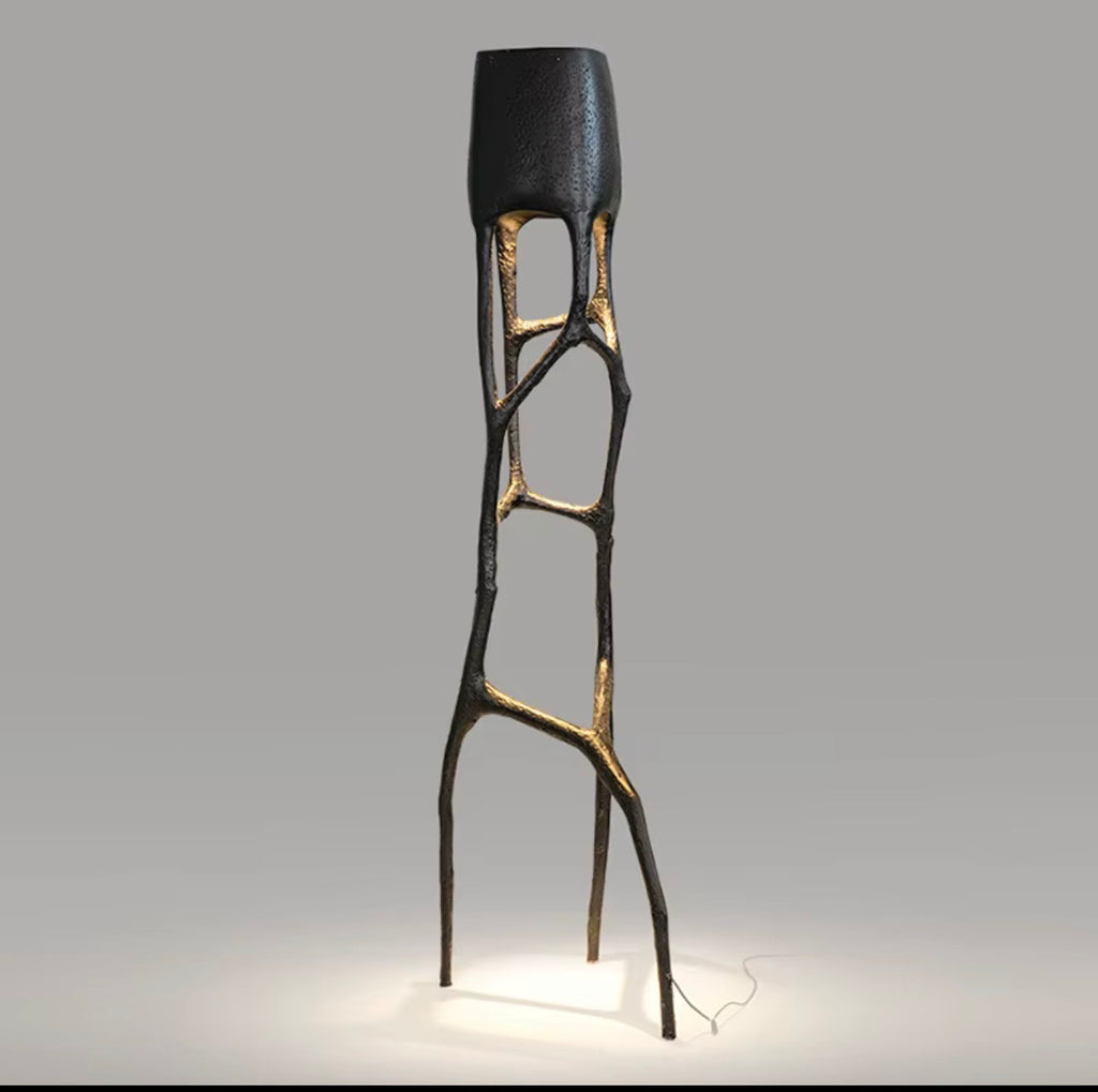 Obsidian Sculptural Floor Lamp