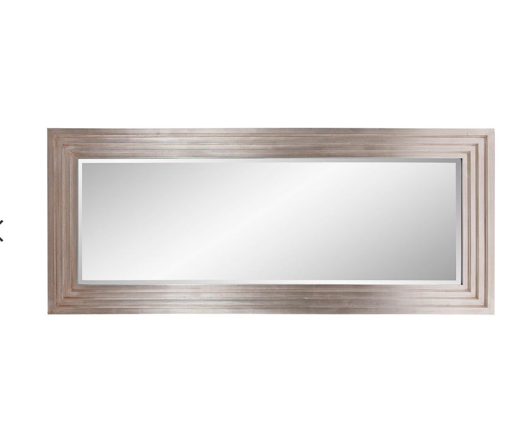 Casa Milano Cacelia Silver Floor Mirror – 27” x 75”