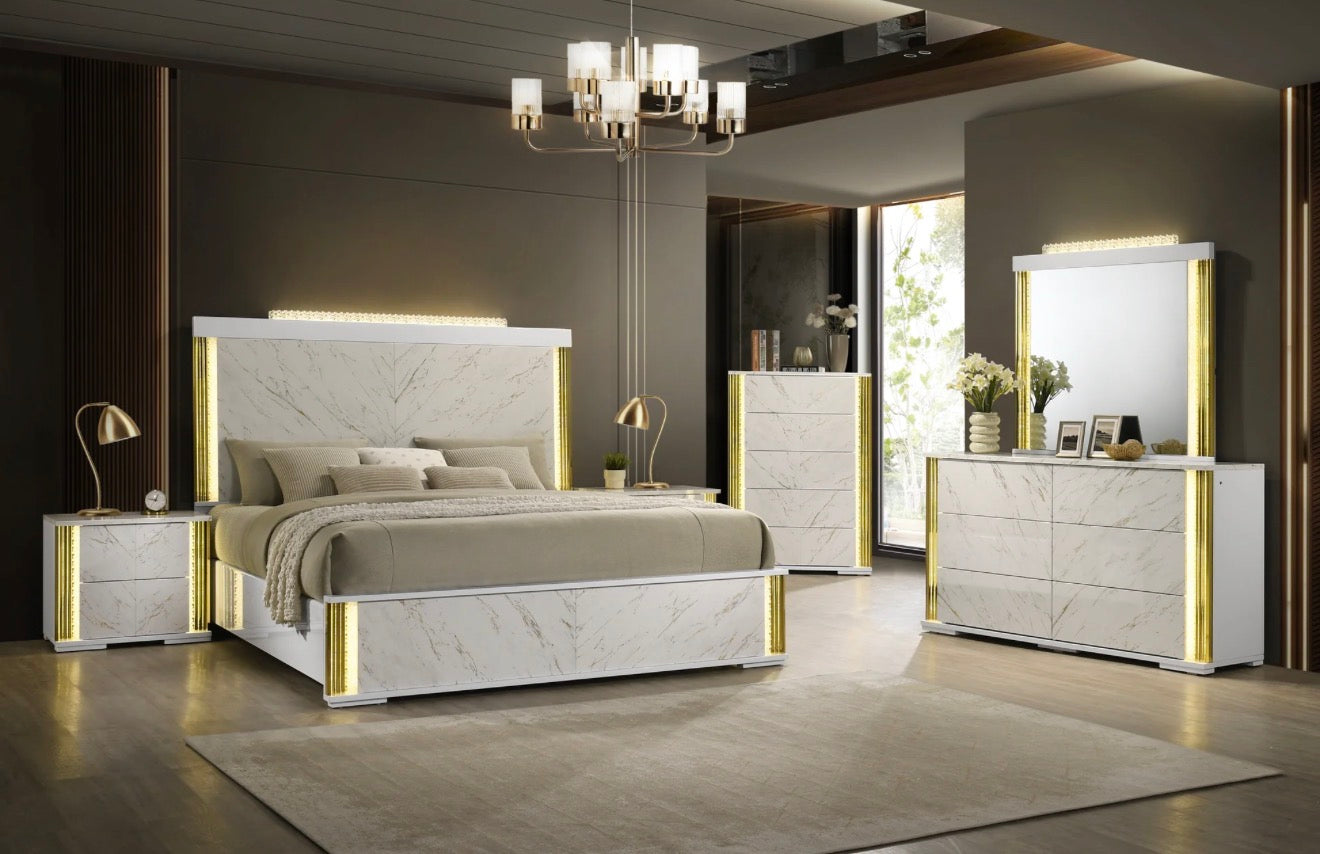 Casa Milano™ Mika Ultra-Modern Luminous Bedroom Set