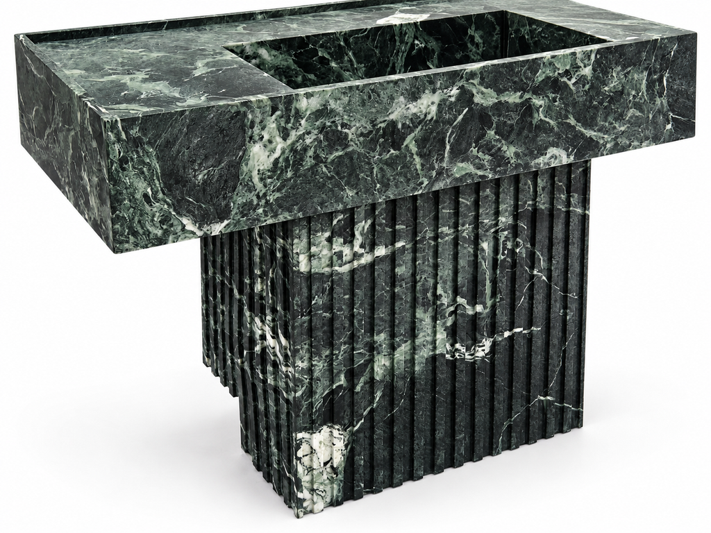Bellagio Verde Alpi Marble Vessel Sink