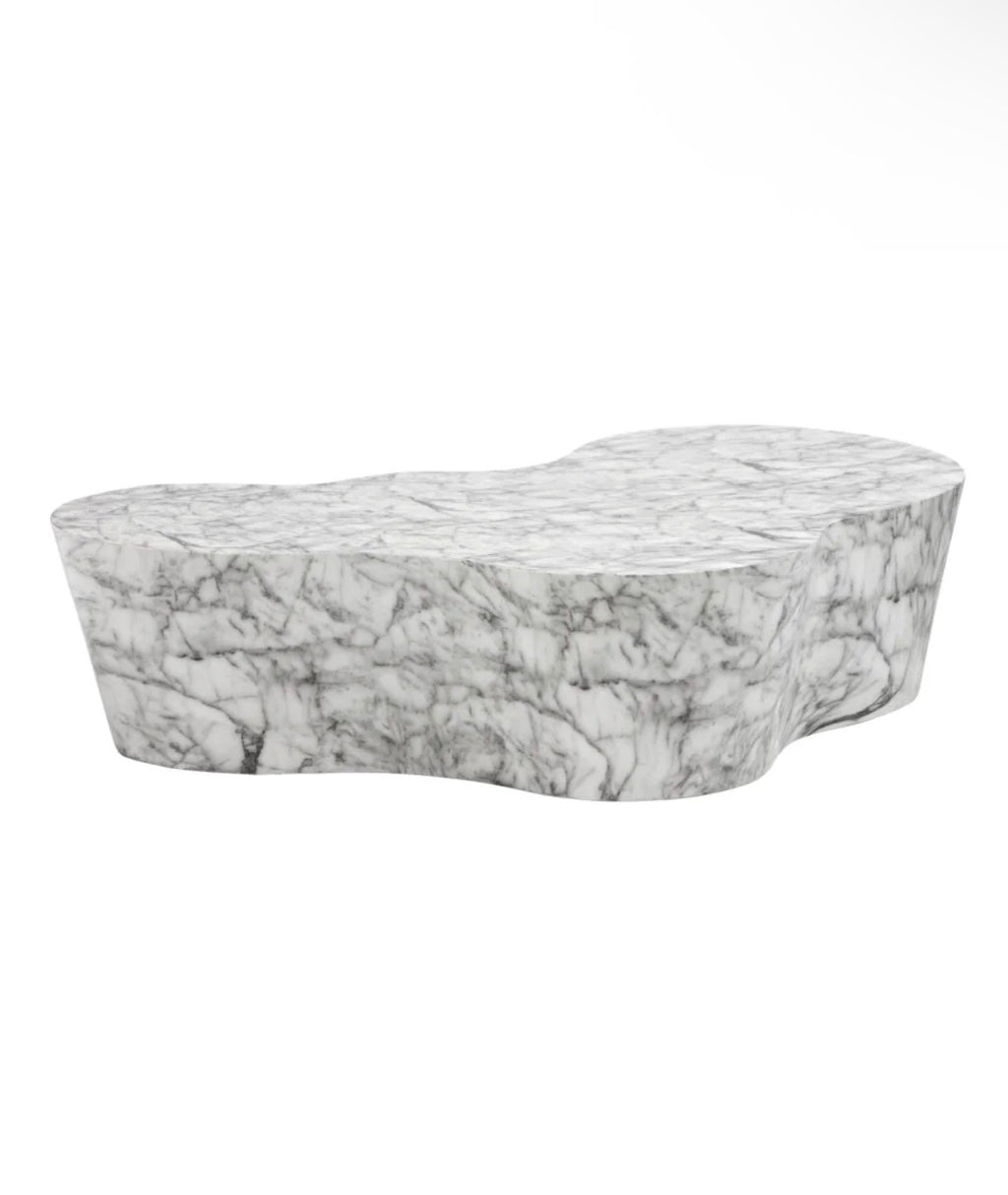 Casa Milano Ava Sculptural Marble-Look Indoor & Outdoor Coffee Table