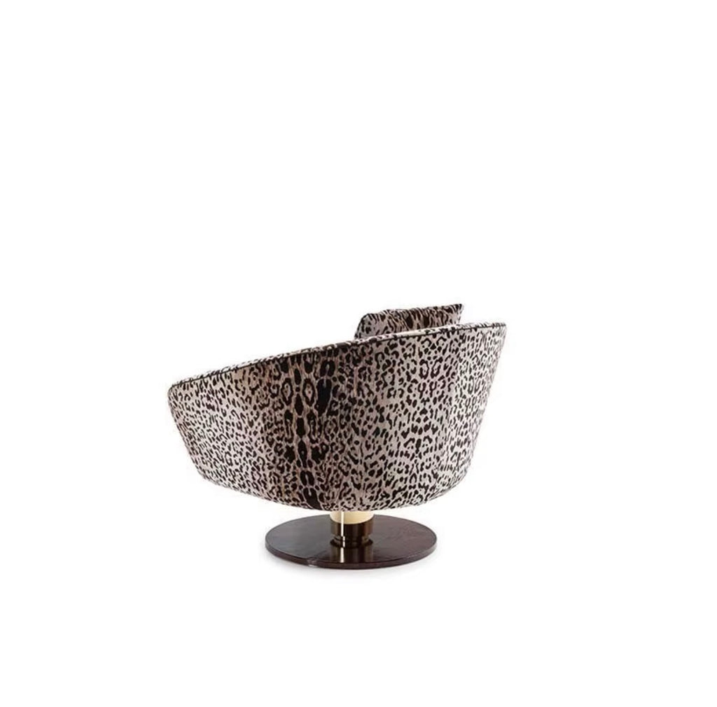 Ninfea Leopard Swivel Chair
