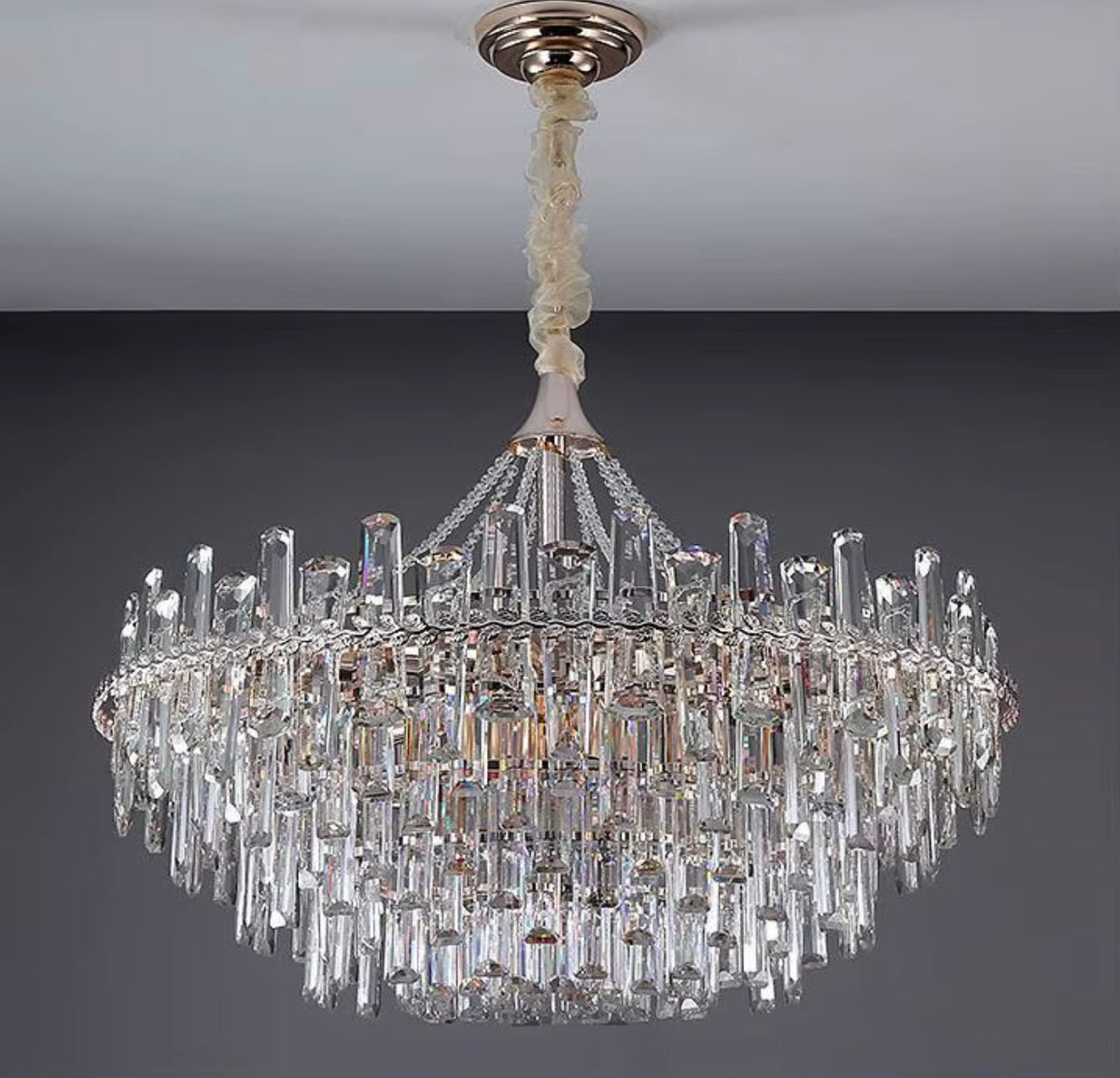 Adele Perle Chain Crystal Chandelier