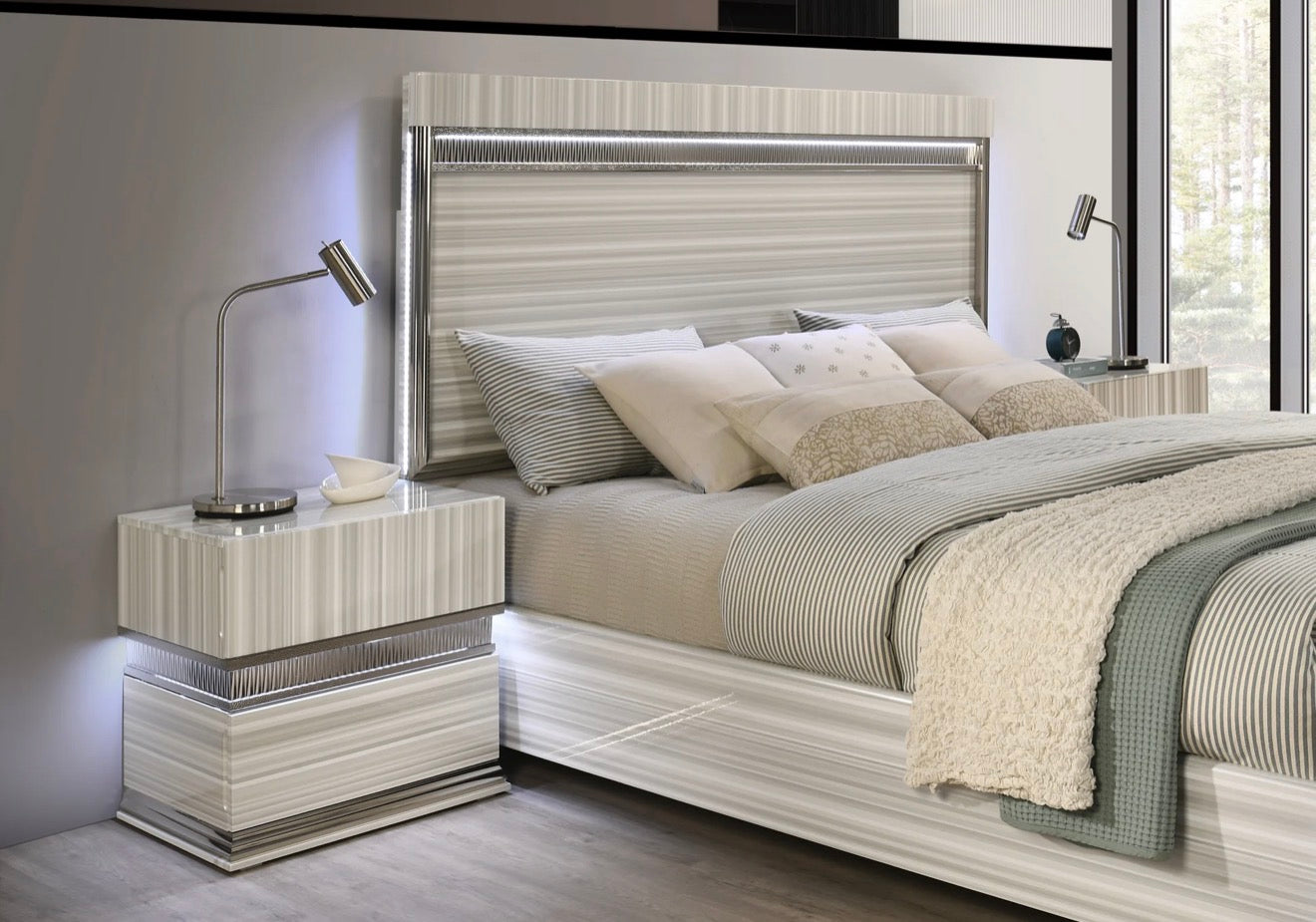 Casa Milano B33 Carrara Luxury Bedroom Set
