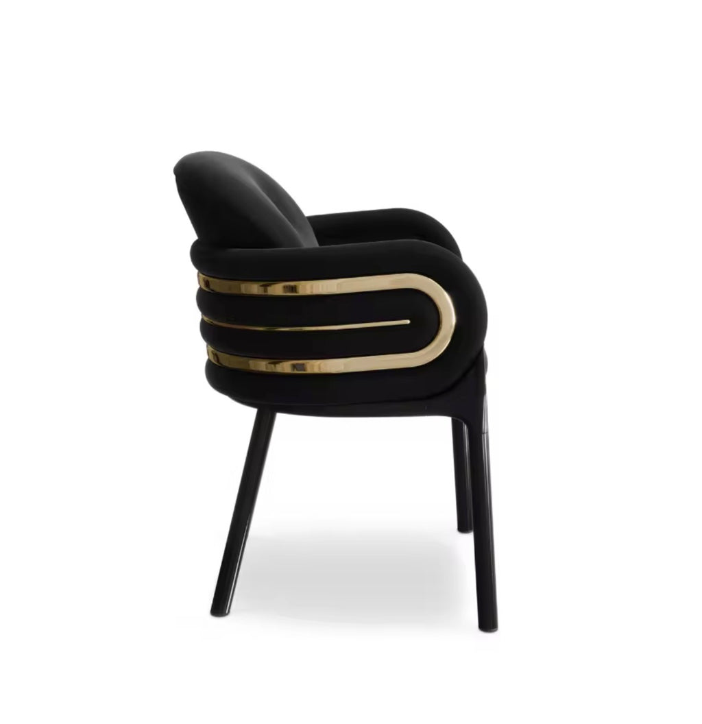 Casa Milano – Valentina Gold Accent Dining Chair