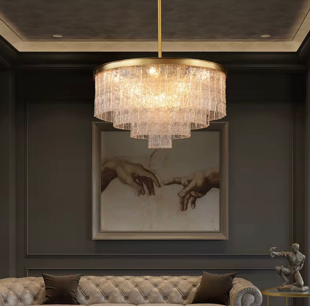 Casa Milano – Aurora Luxe Crystal Chandelier (Gold Frame)