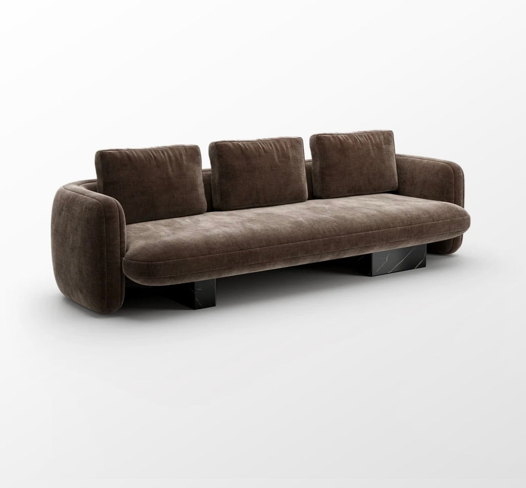 Overlap Stone Base Sofa