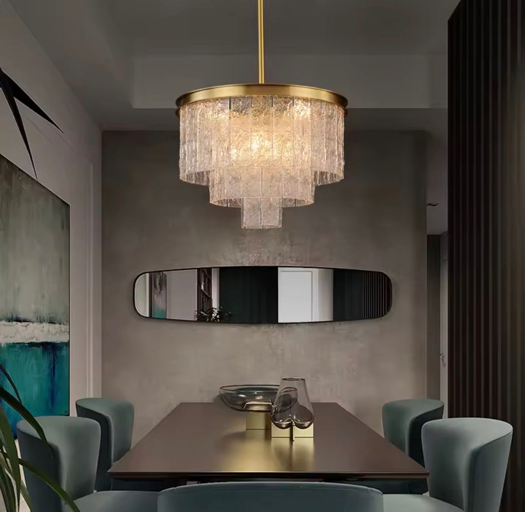 Casa Milano – Aurora Luxe Crystal Chandelier (Gold Frame)