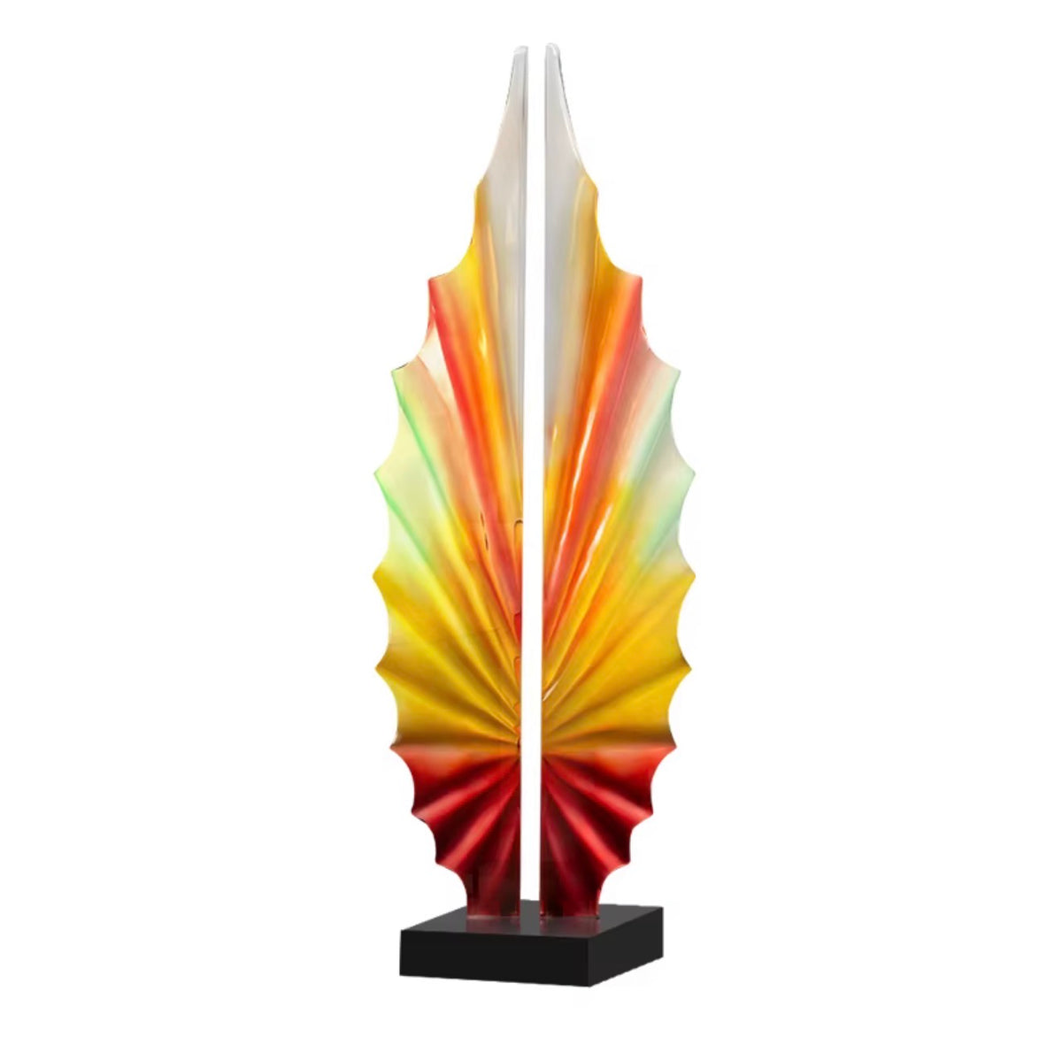 Aurora Prism Abstract Resin Sculpture