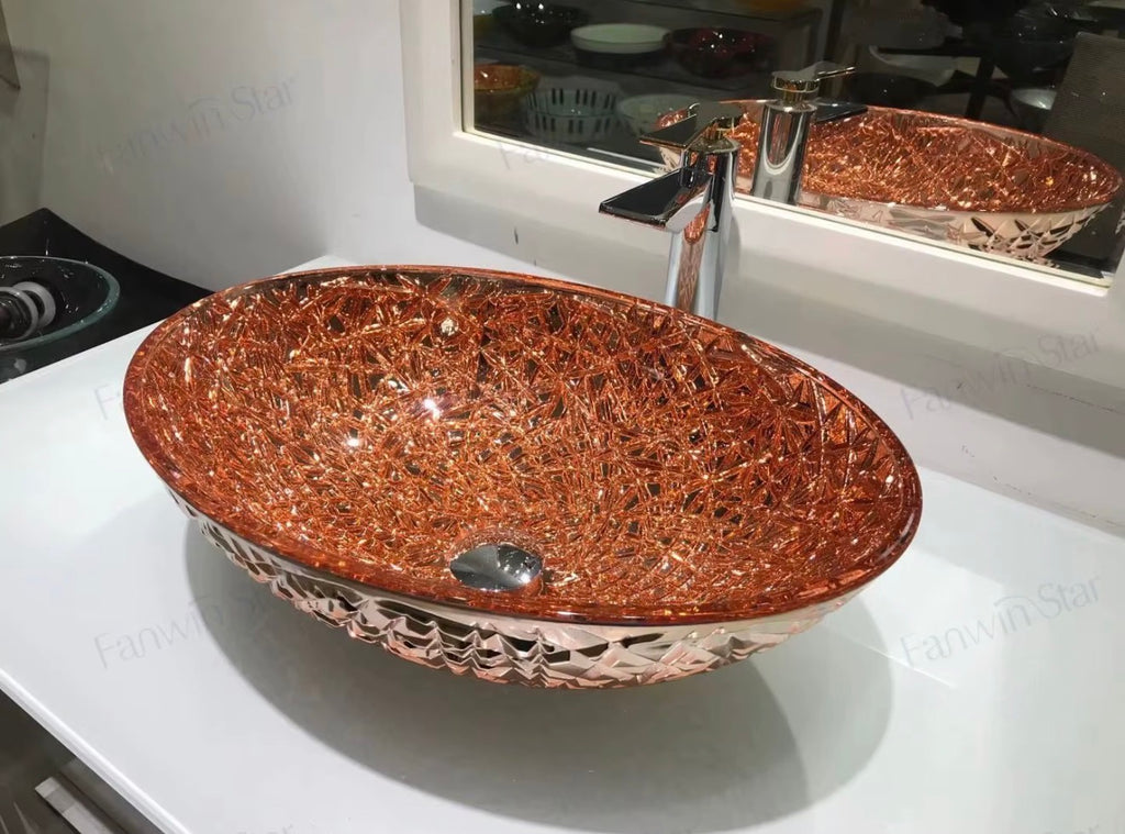 LUCIA CRYSTAL GLASS VESSEL SINK