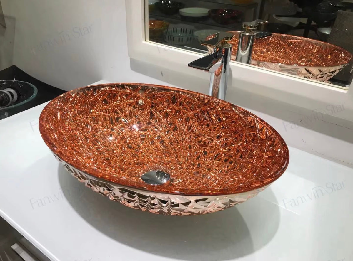 LUCIA CRYSTAL GLASS VESSEL SINK