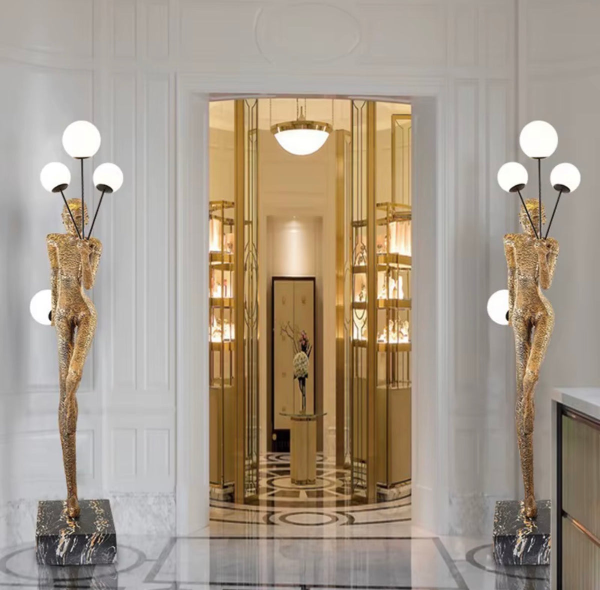 Angelina Sculpture Floor Lamp