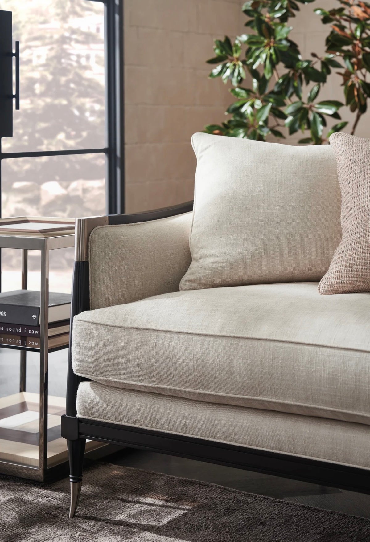 Splash of Flash Ivory Sofa