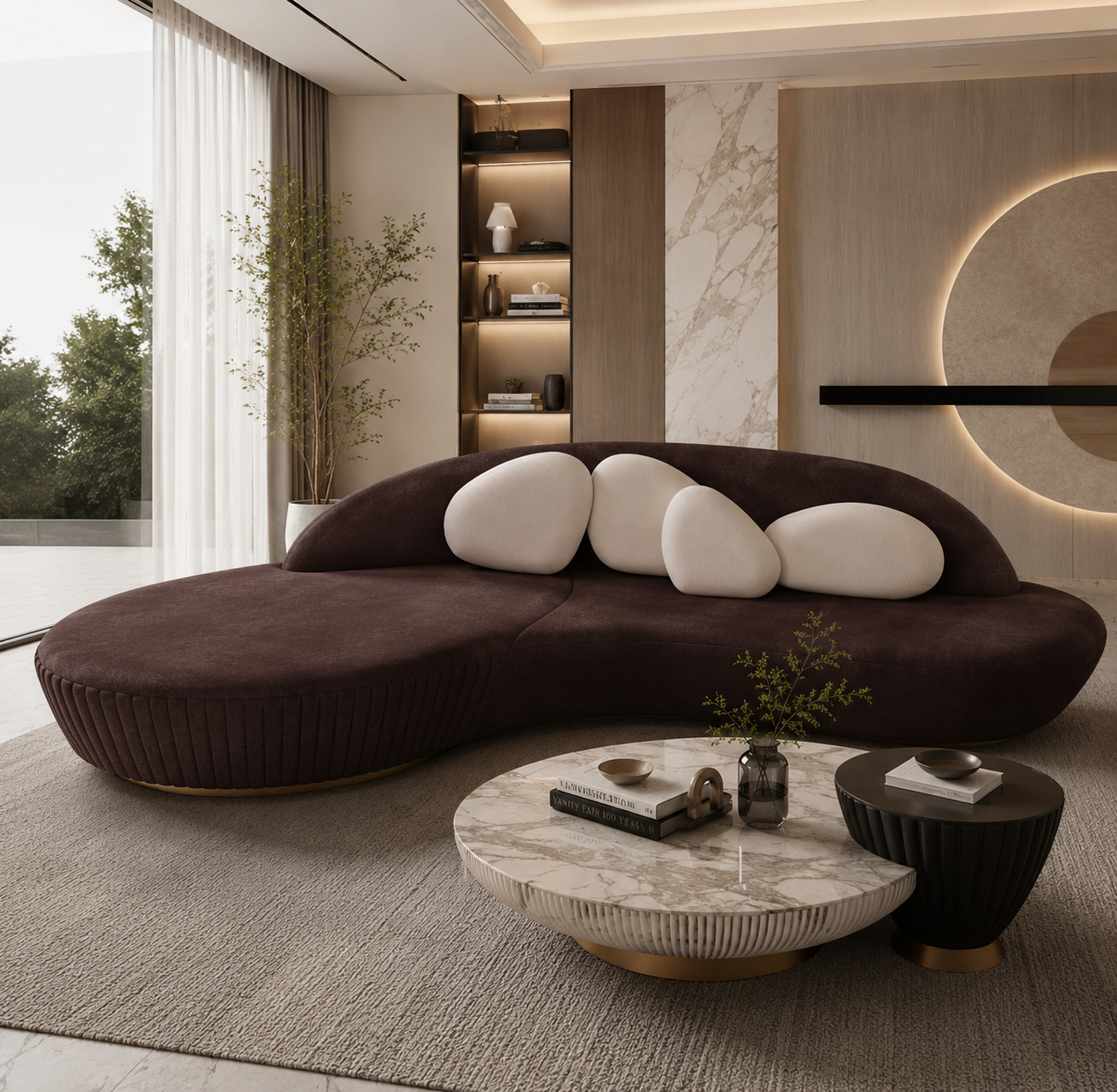 Casa Milano Amara Sculptural Sofa
