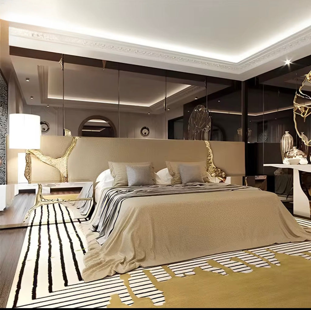 Casa Milano Aurelia™ Italian Luxury Upholstered Bed – King Size