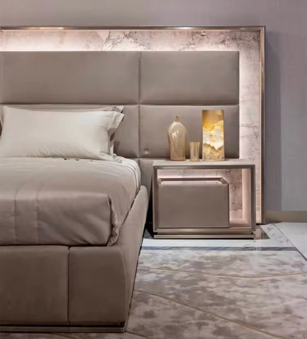 Casa Milano LUCENTE Mirror Panel Luxury Bed – King Size