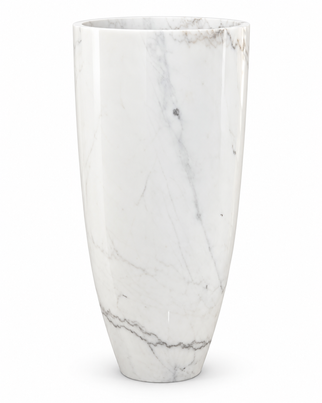 Bianca Natural Marble Freestanding Pedestal Sink