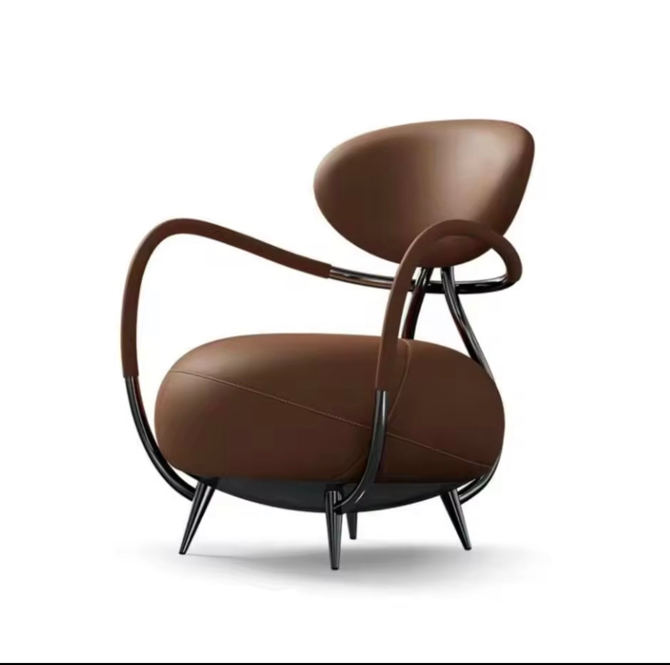 Casa Milano Belluno Sculptural Lounge Chairs – Set of 2