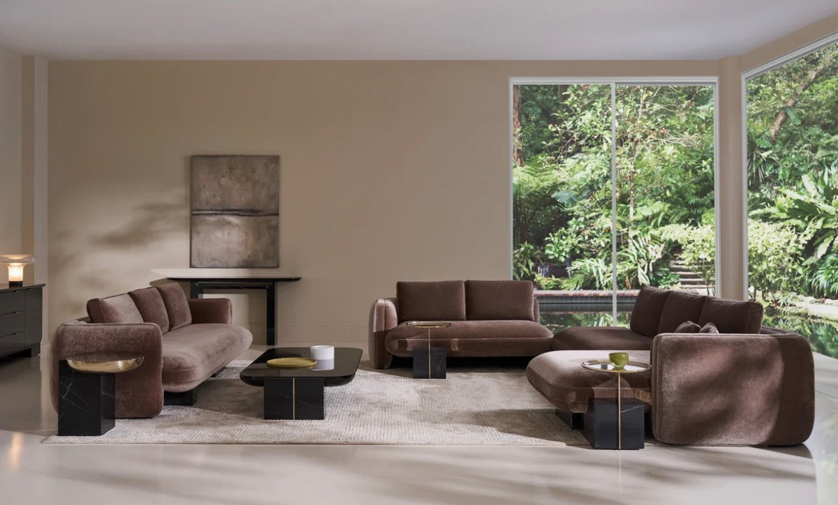 Overlap Stone Base Sofa