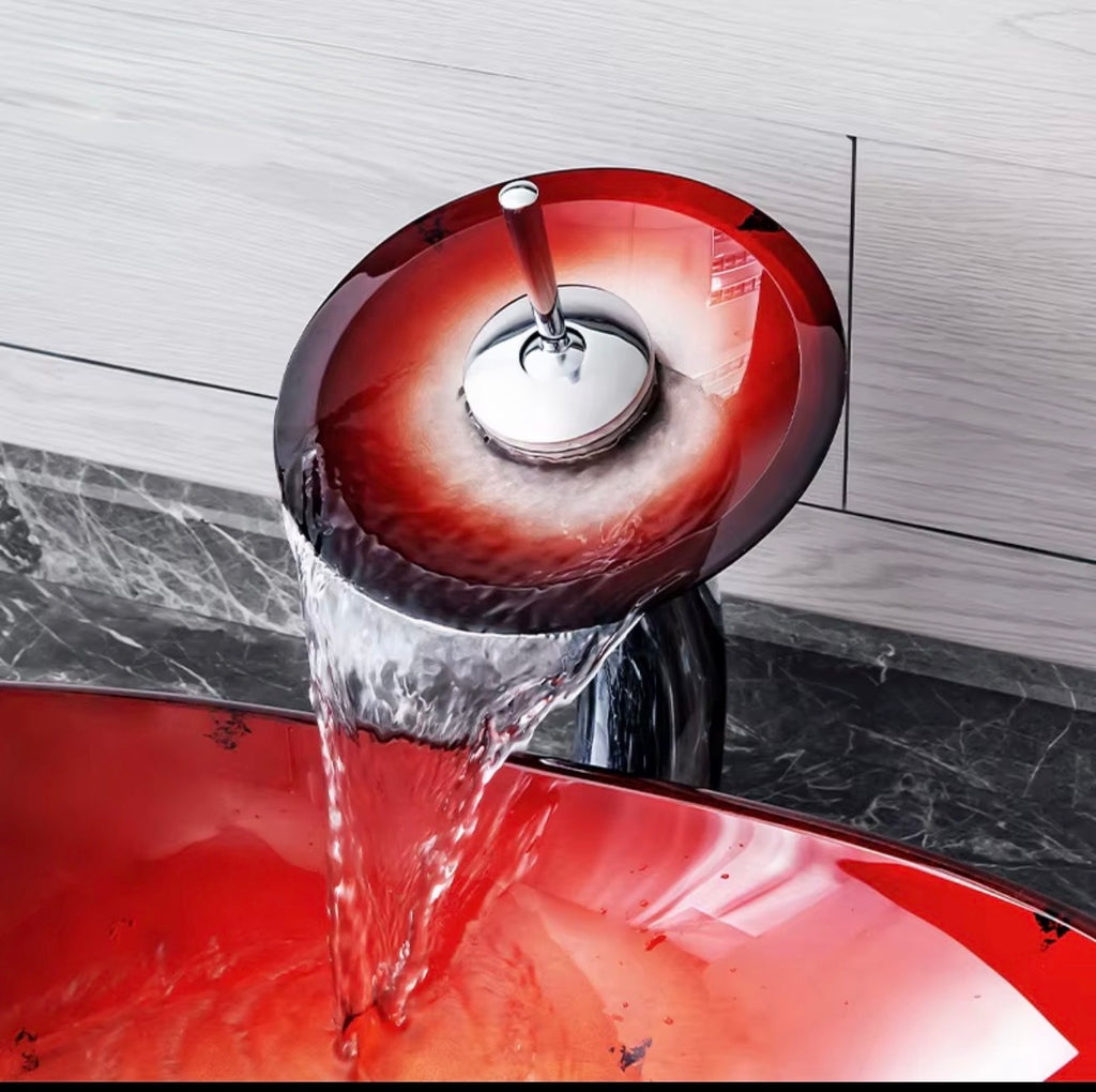 Viviana Tempered Glass Vessel Sink