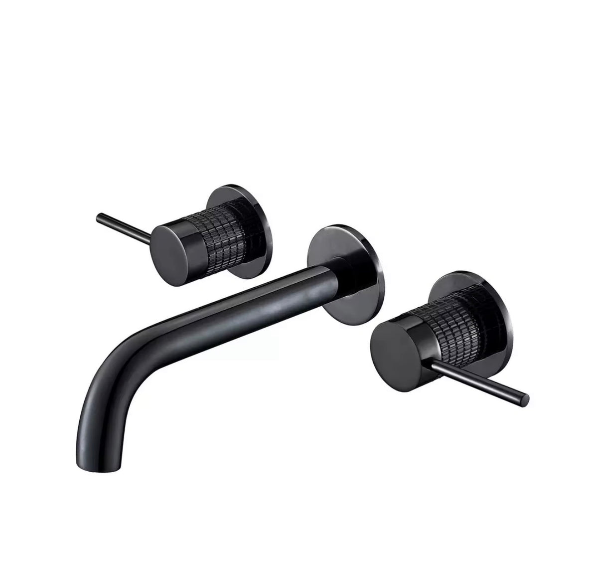 Bellarosa Knurled Dual-Handle Wall-Mounted Faucet
