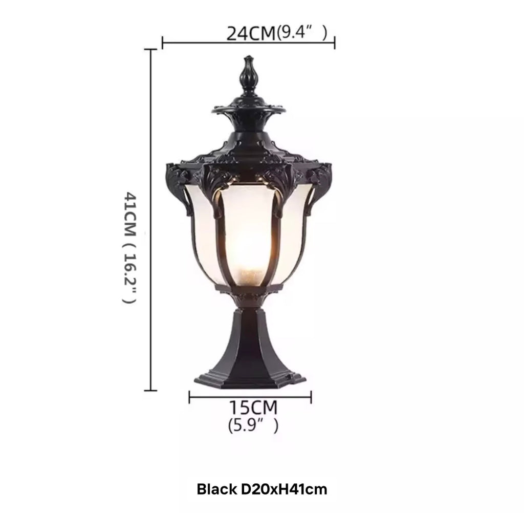 Valencia Solar Outdoor Post Lamp
