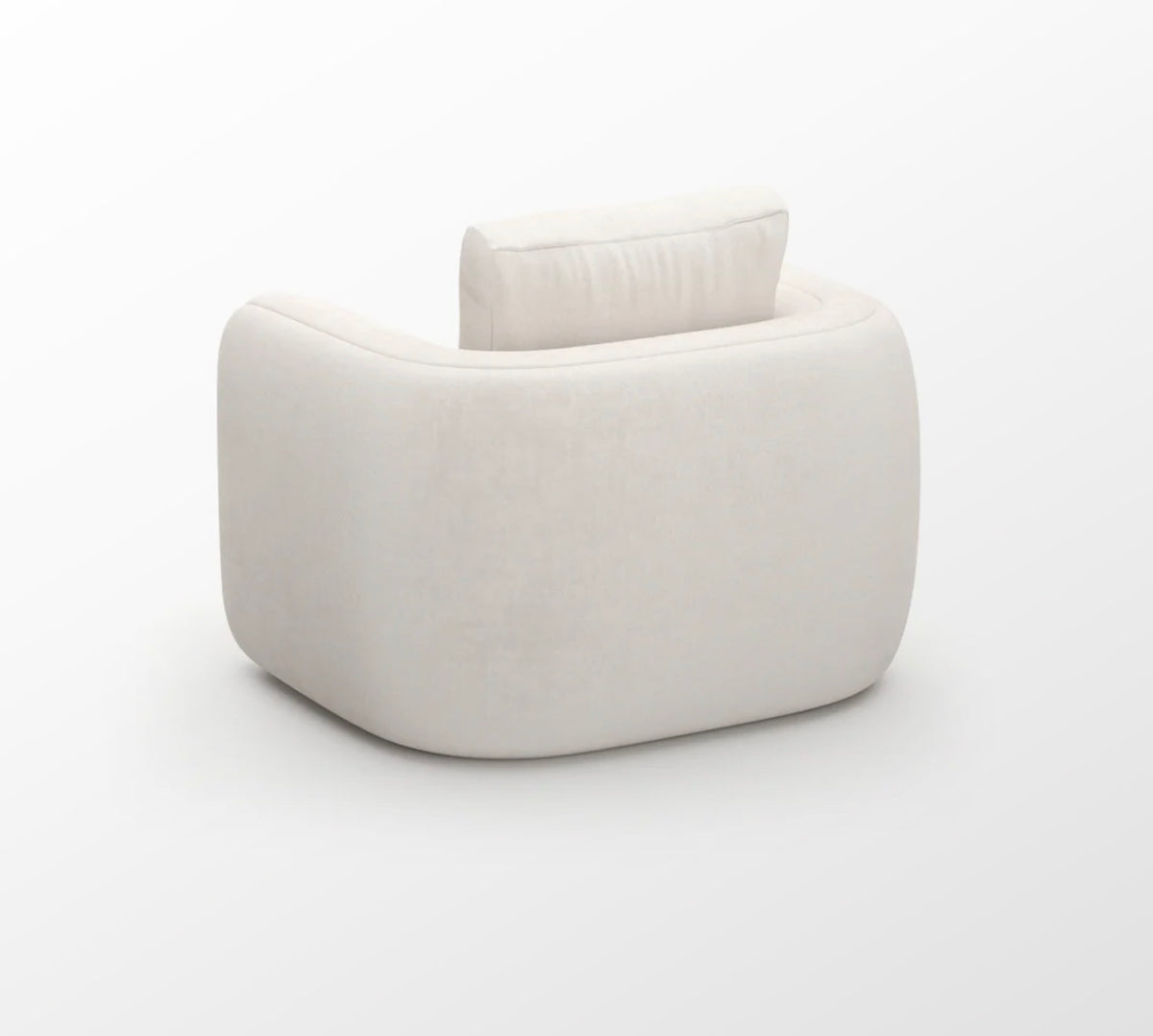 Overlap Sculptural Upholstered Accent Chair by Caracole