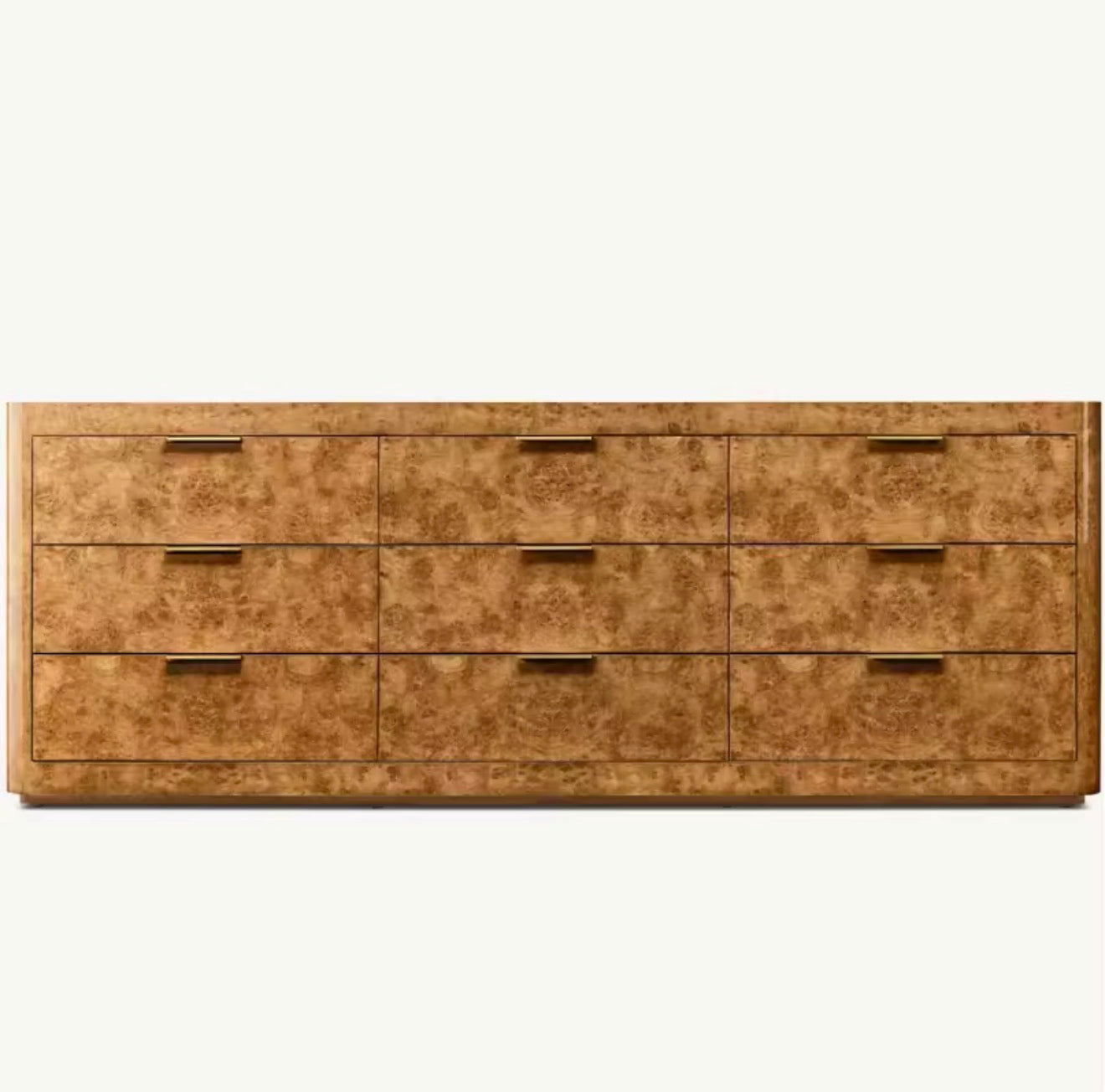 Casa Milano – Kensington Burl Wood 9-Drawer Dresser