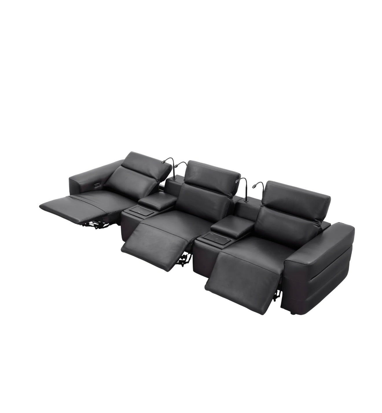 Casa Milano – Milano Italian Leather Power Recliner Row