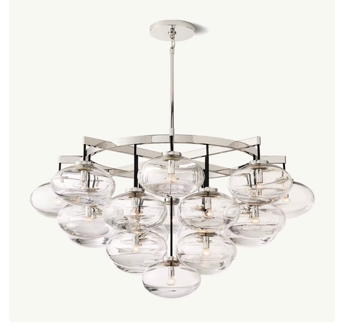Solenne Glass Disc Chandelier