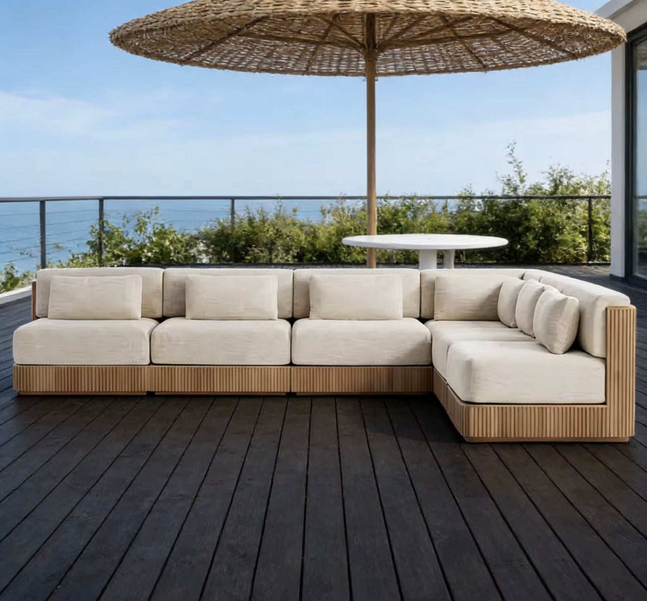 Casa Milano Santorini Teak Sectional