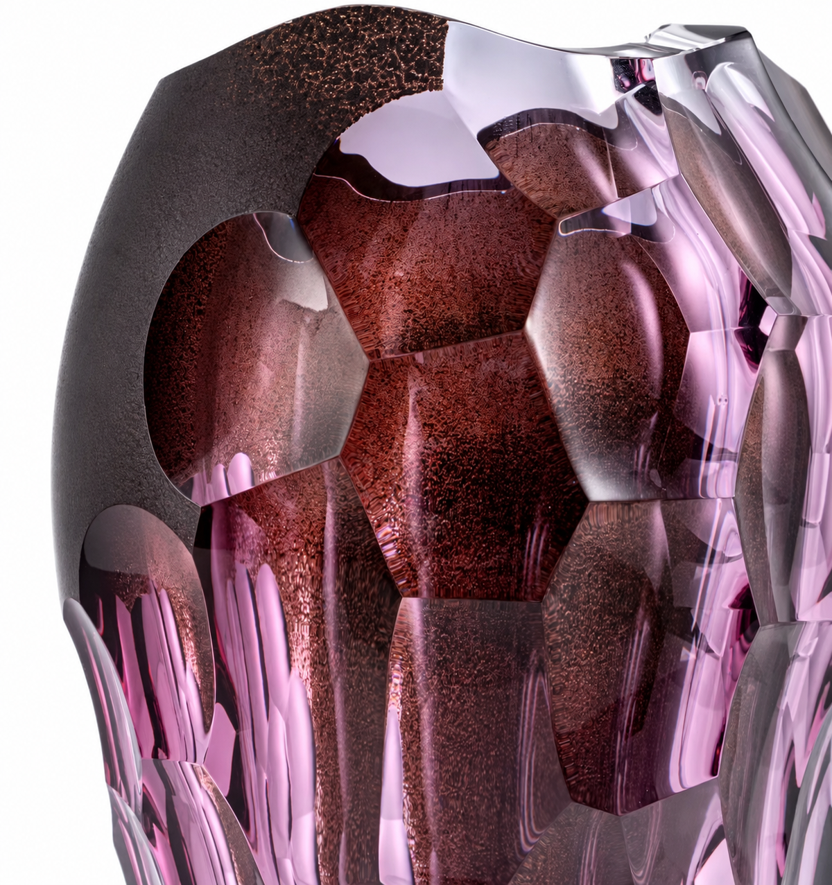 Amethyst Geode Sculptural Crystal Vase