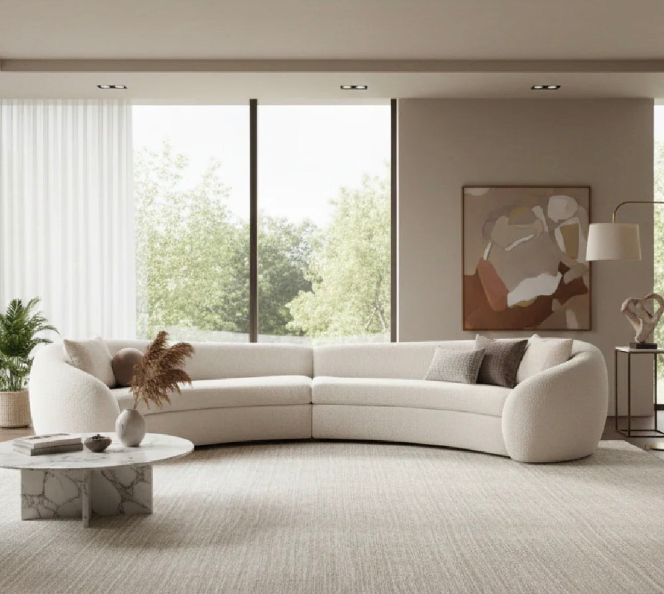 Casa Milano – Kilmer Curved Sectional Sofa
