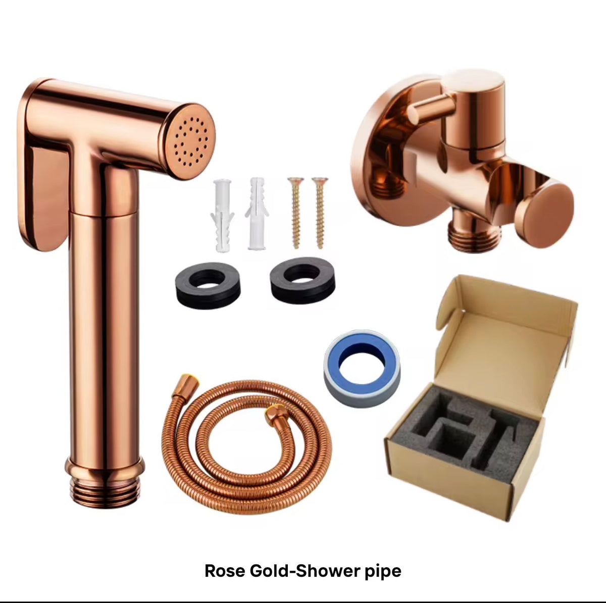Serafina Rose Gold Brass Wall-Mounted Bidet Sprayer