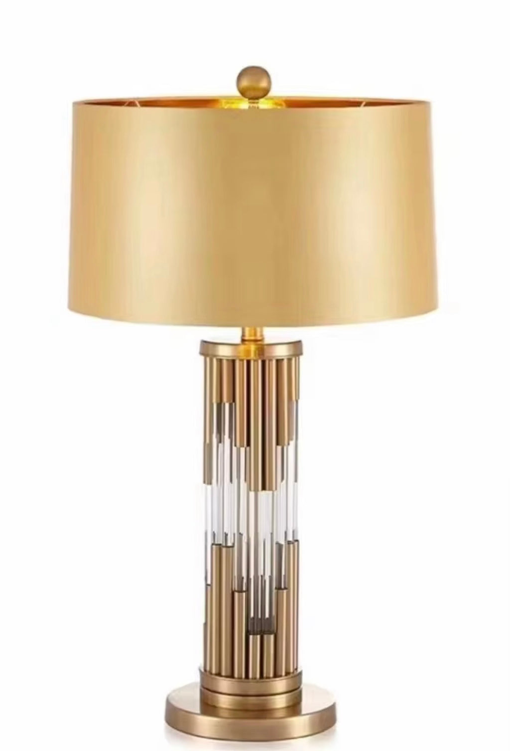 Valentina Crystal Column Table Lamp
